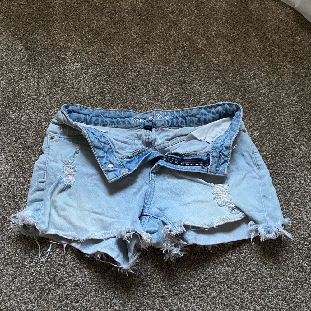 light denim shorts